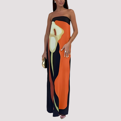 Samara - Stylish Strapless Maxi Dress