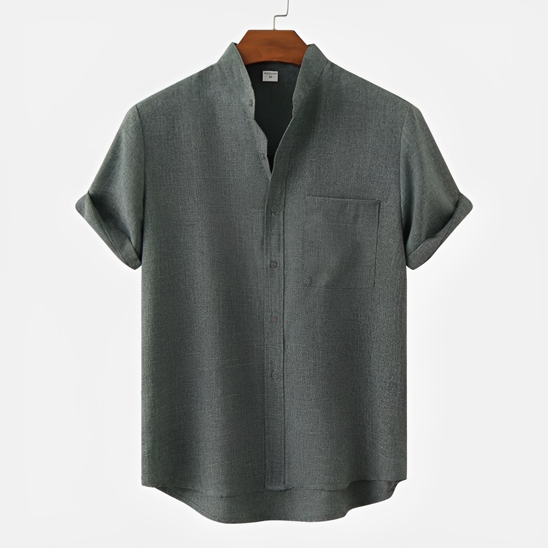 Hayden - Simple Button-Up Polo Shirt