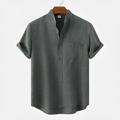 Hayden - Simple Button-Up Polo Shirt