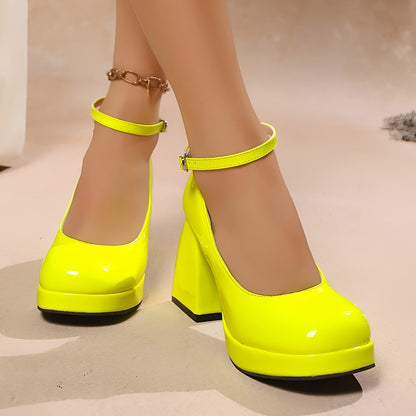 Fatima - Stylish High Chucky Heels