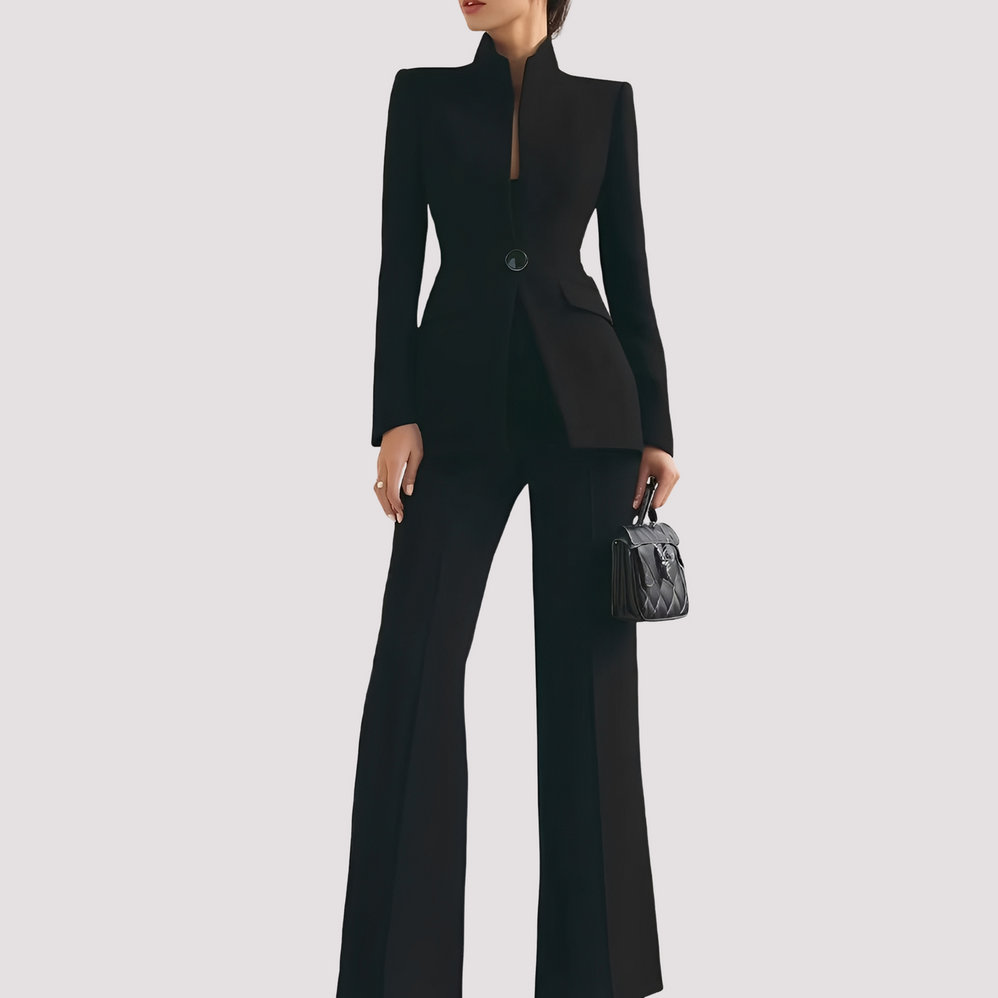 Jean - Chic Suit Set with One Button