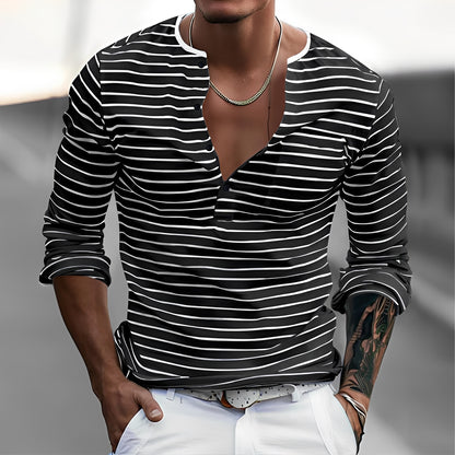 Thomson - Stylish Striped Long Sleeve Shirt