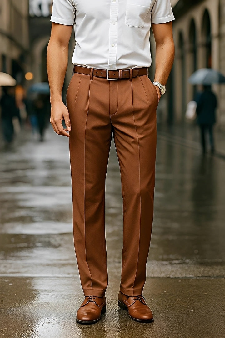 Brandon - Formal Straight Trousers