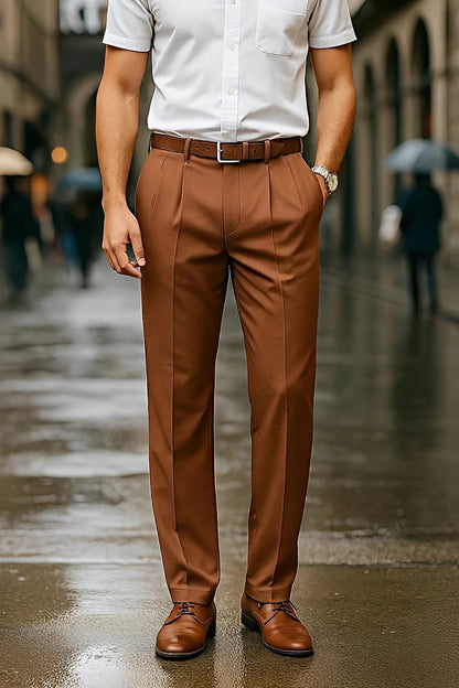 Brandon - Formal Straight Trousers