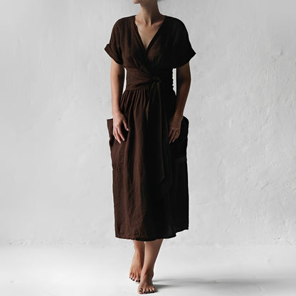 Sasha - Casual Wrap Dress with Pockets
