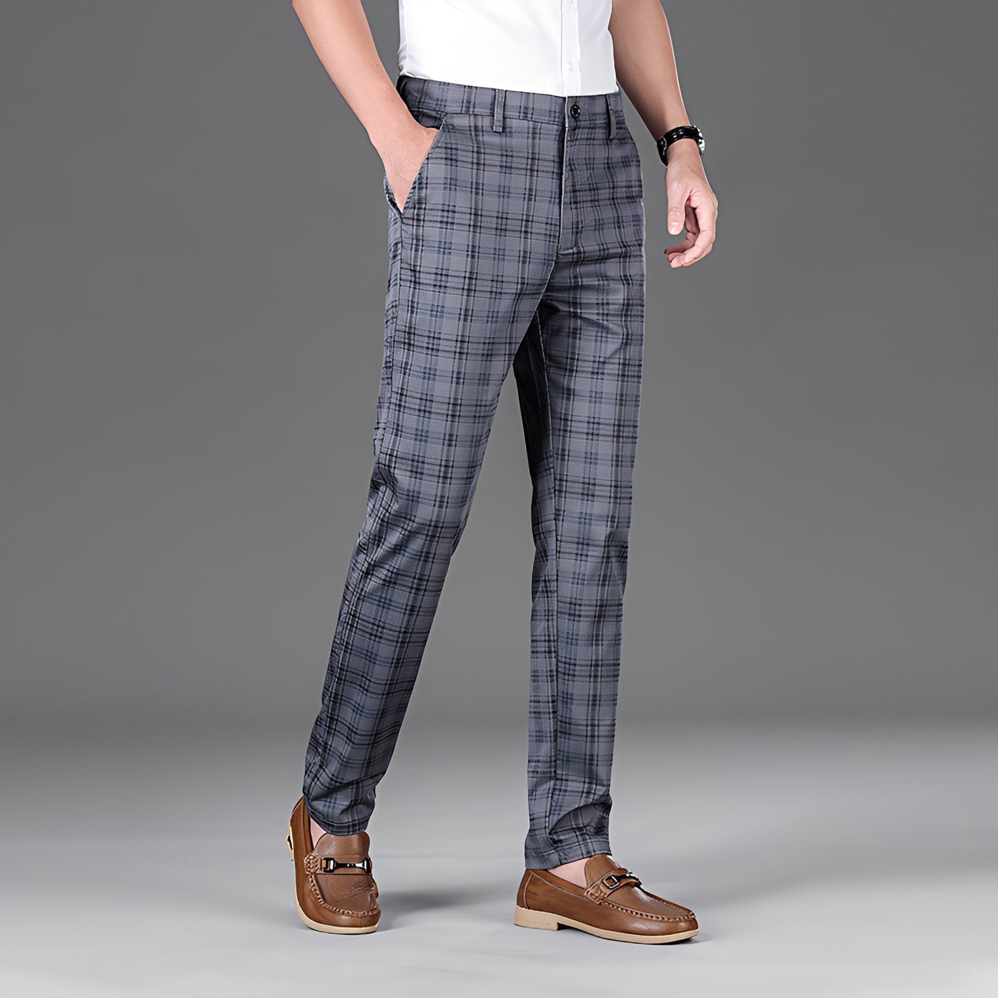 Myers - Casual Checkered Trousers