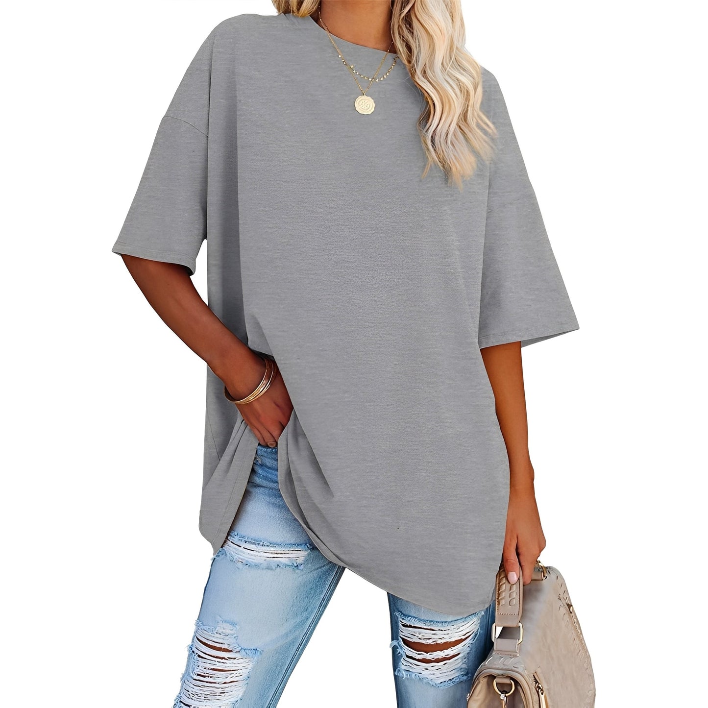 Alice - Loose-Fitting T-shirt with Dropped Shoulders
