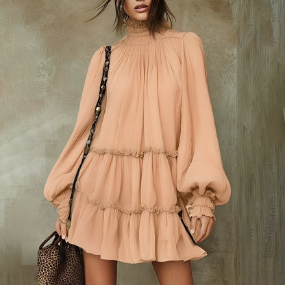 Mayeth - Elegant Ruffled Mini Dress