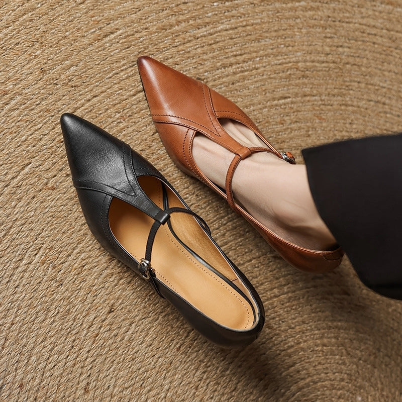 Ellis - Stylish Stiletto Heels with T-Buckle