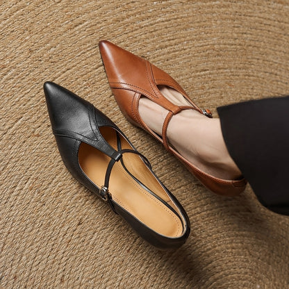Ellis - Stylish Stiletto Heels with T-Buckle