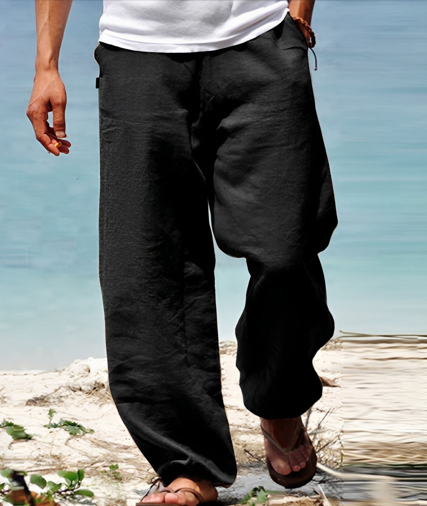 Theo - Men's Pants - Perfect for Sunny Outdoor Strolls