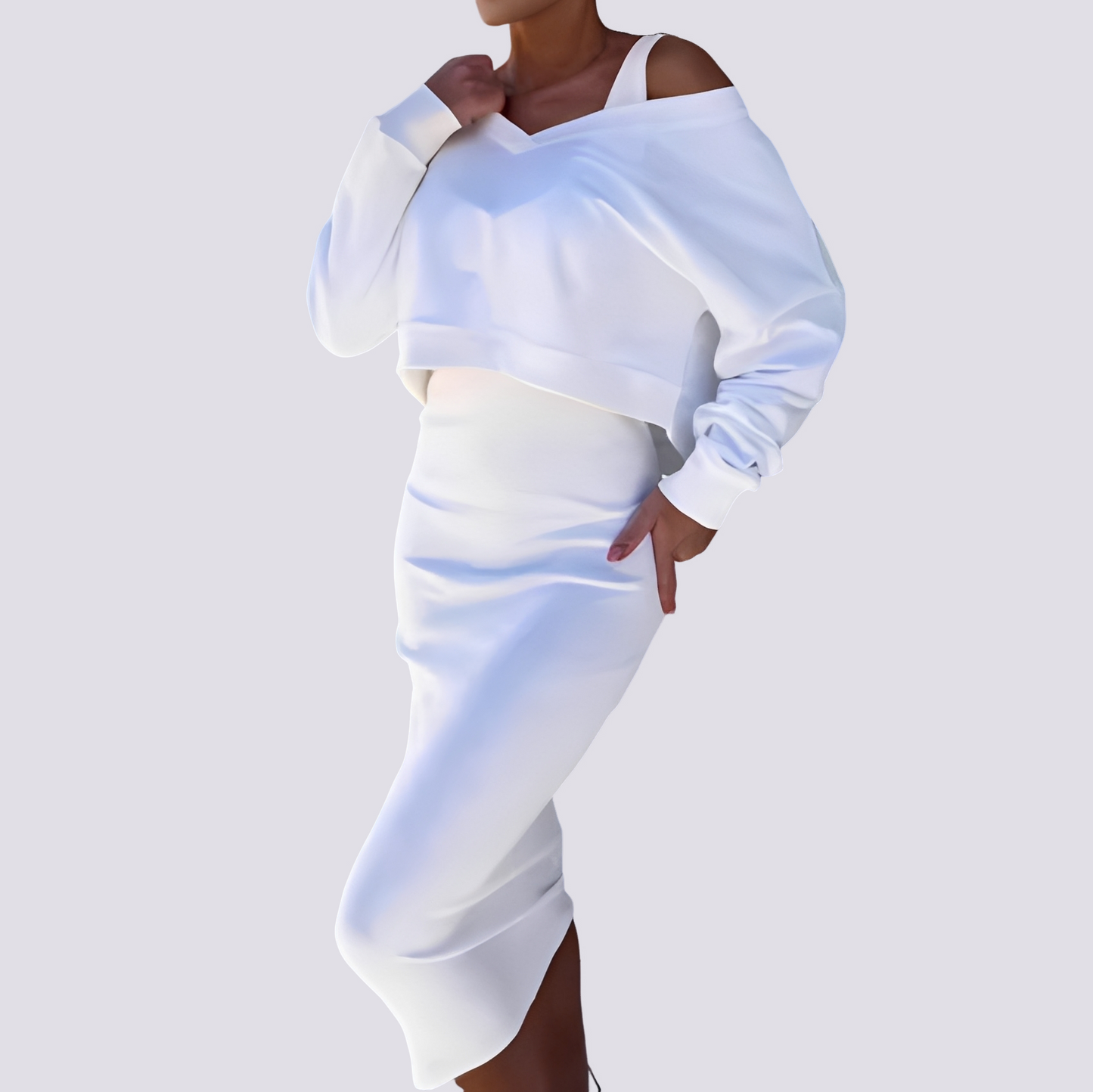 Elsie - Fashionable Two-Piece Dress Set
