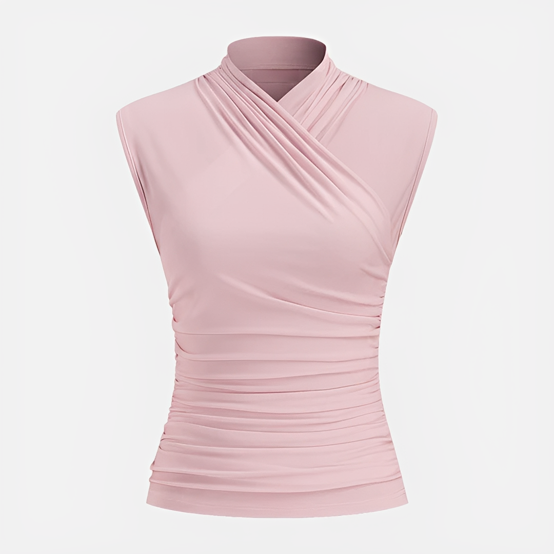 Mireya - Stylish Cross Neck Top