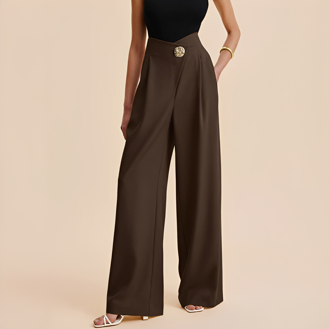 Joyce - High waist wide leg pants