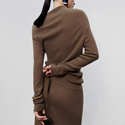 Larissa - Asymmetric Long Sleeve Top