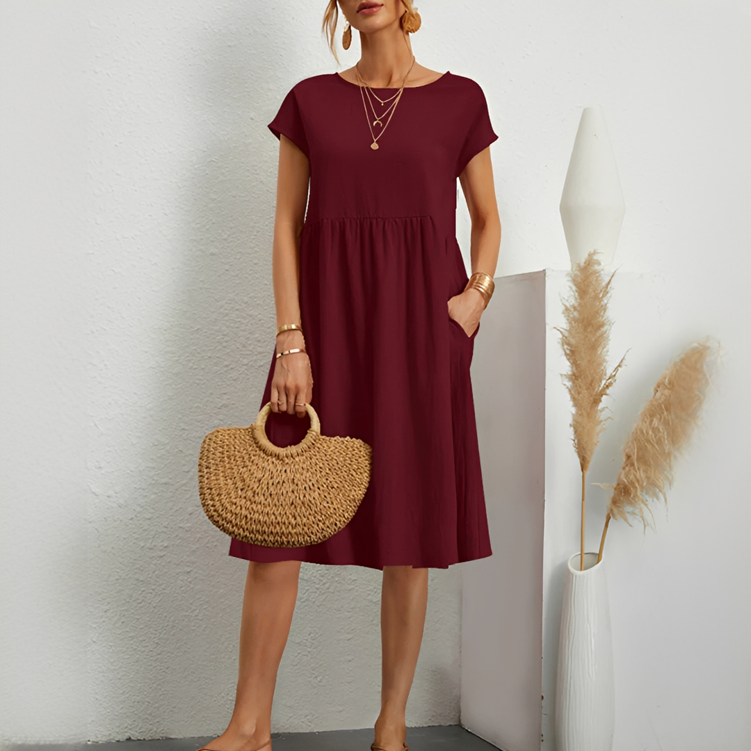 Evalyn - Sophisticated Midi Dress