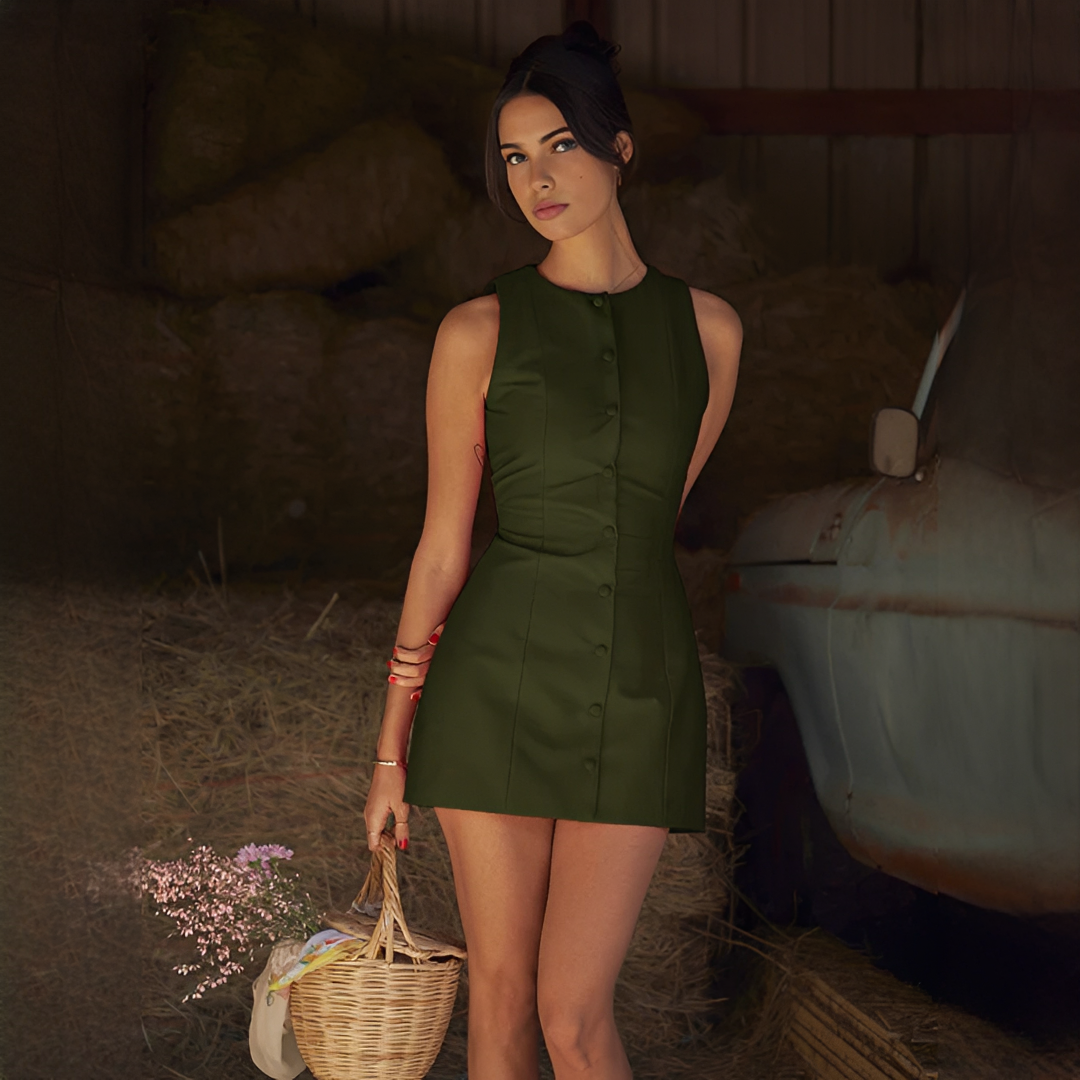 Ellisia - Chic sleeveless short dress