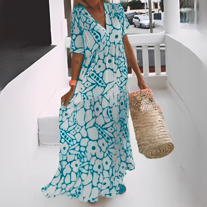Daphiel - Trendy V-neck Long Dress
