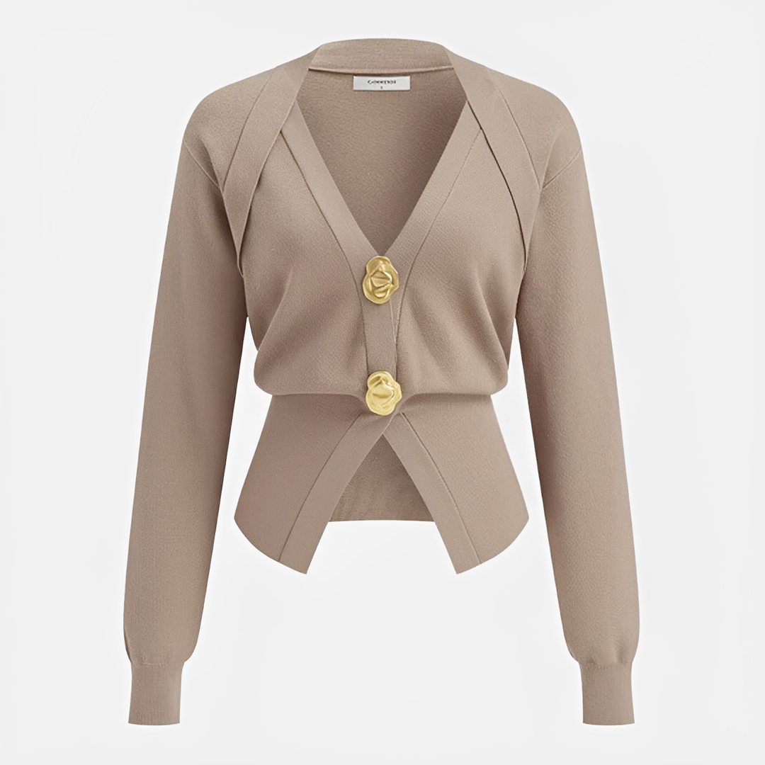 Kisha - Classy V-Neck Cardigan
