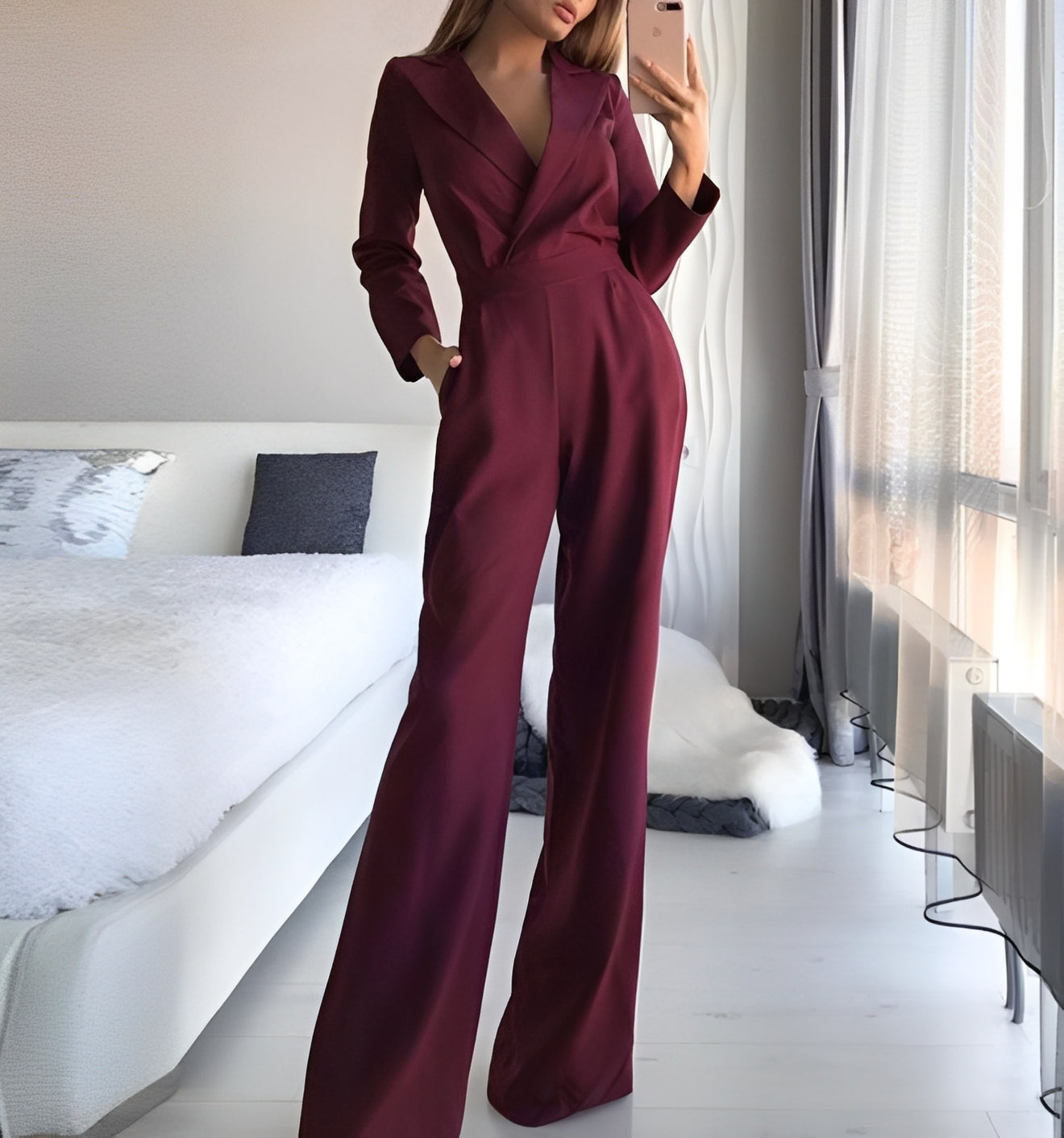 Emilie - Stylish Long Sleeve Jumpsuit