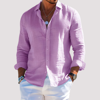 Dale – Men's long-sleeve shirt – Easygoing and casual