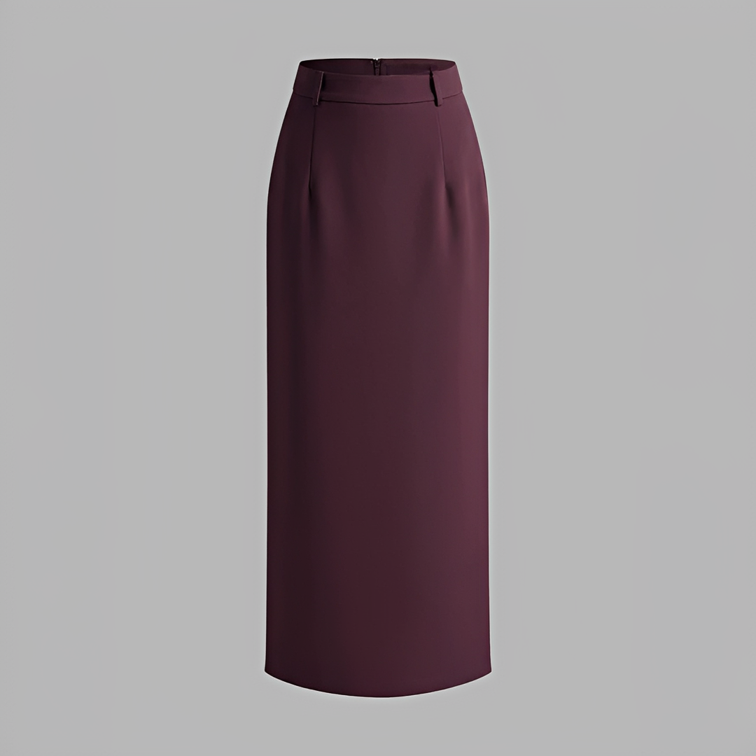 Alita - Elegant slit-back maxi skirt