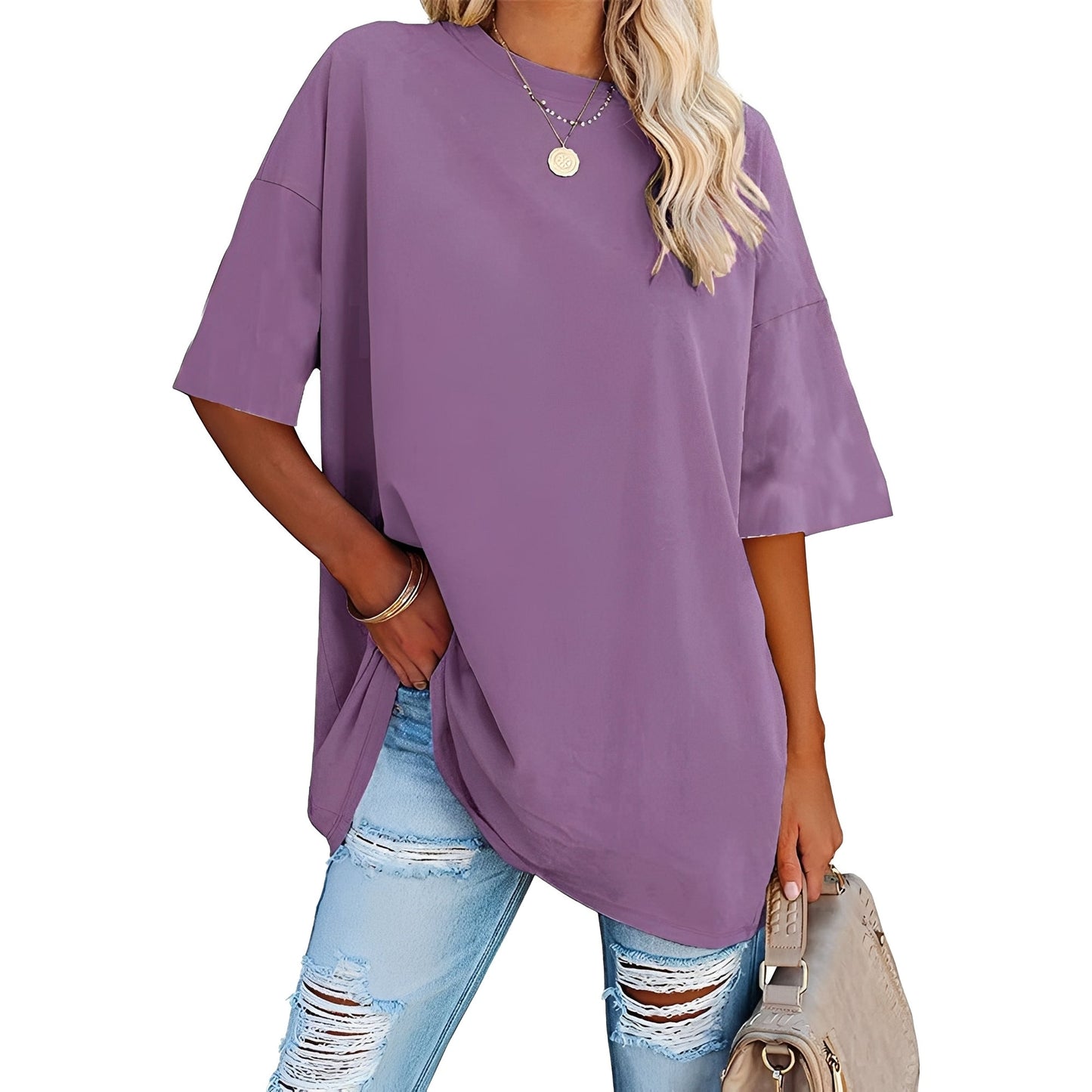 Alice - Loose-Fitting T-shirt with Dropped Shoulders