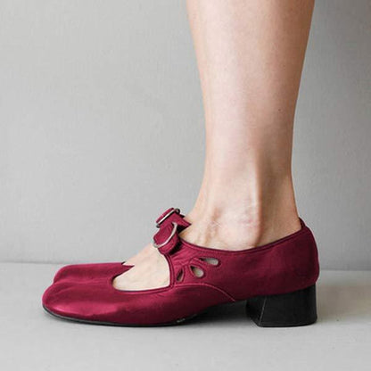 Beatrice - Wedge Sandals with Adjustable Buckle