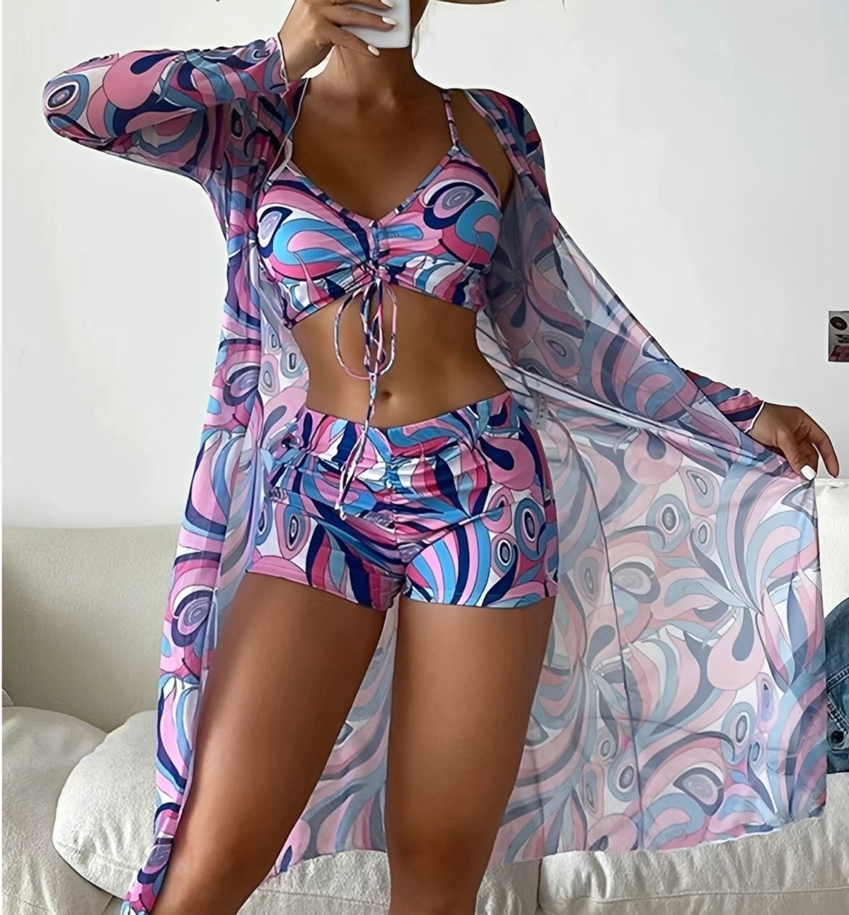 Nancy - Three-Piece Swimwear Set