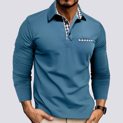 Mark – Men's polo shirt – Casual long-sleeve top