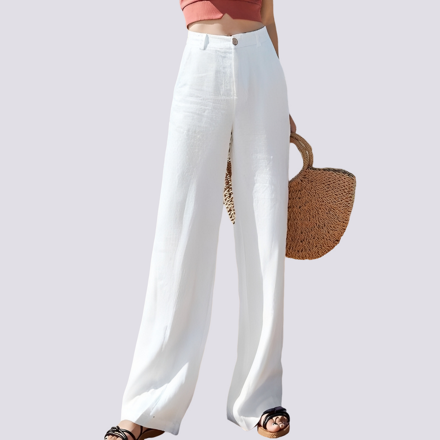 Nellie - Comfy Loose Wide-Leg Trousers