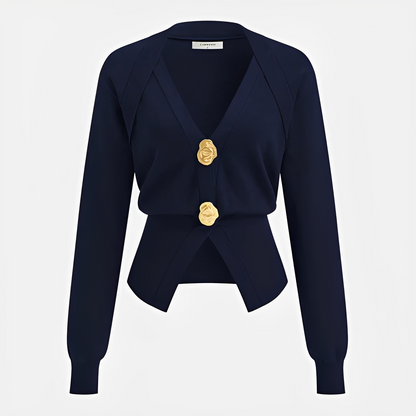 Kisha - Classy V-Neck Cardigan