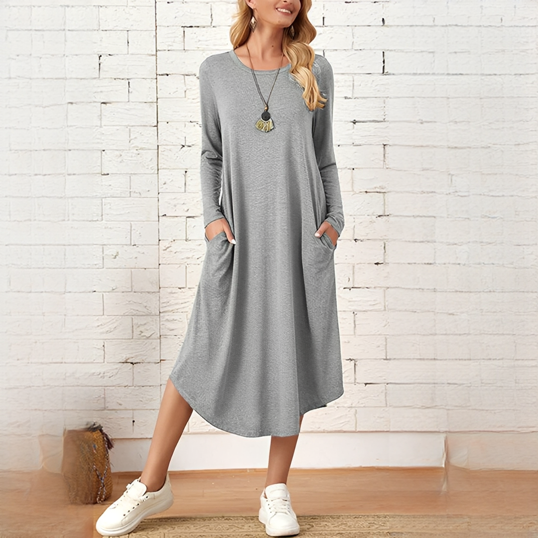 Sybil - Casual Dress with Long Sleeves
