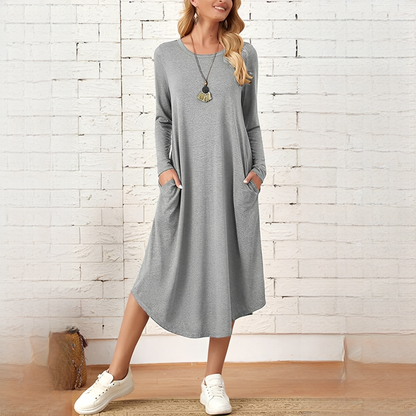 Sybil - Casual Dress with Long Sleeves