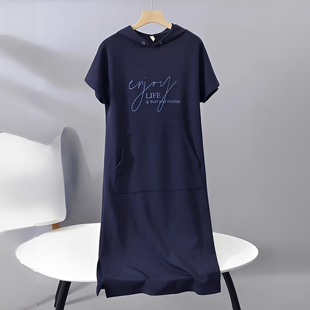 Micah - Trendy Hooded Dress