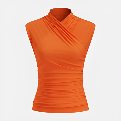 Mireya - Stylish Cross Neck Top