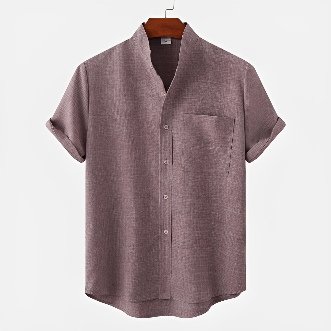 Hayden - Simple Button-Up Polo Shirt