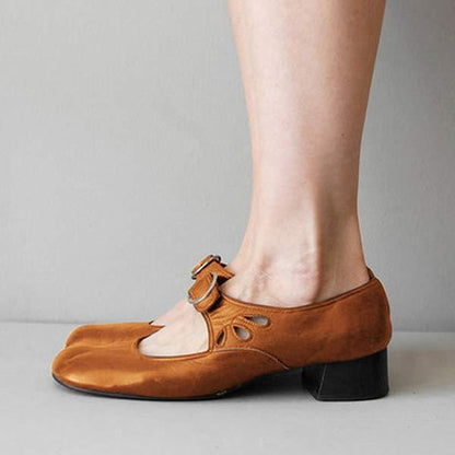 Beatrice - Wedge Sandals with Adjustable Buckle