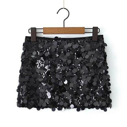 Abbey - Stylish Sequined Mini Skirt