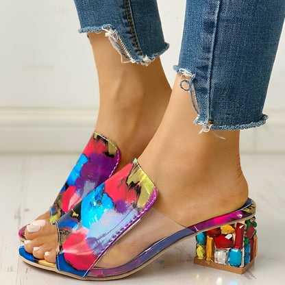 Carla - Trendy High-Heeled Sandals