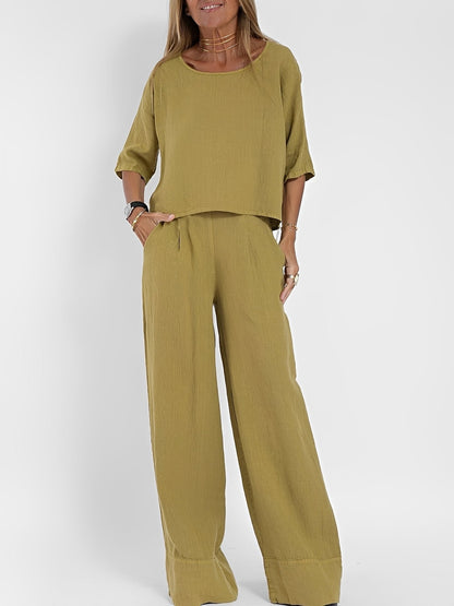 Leona - Casual and Loose Two-piece Outfit