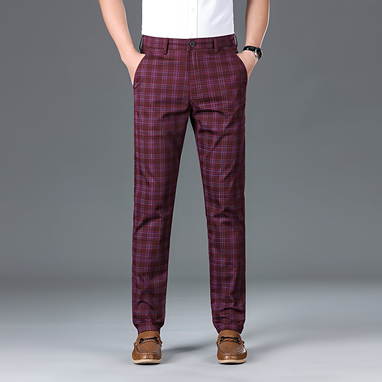 Myers - Casual Checkered Trousers