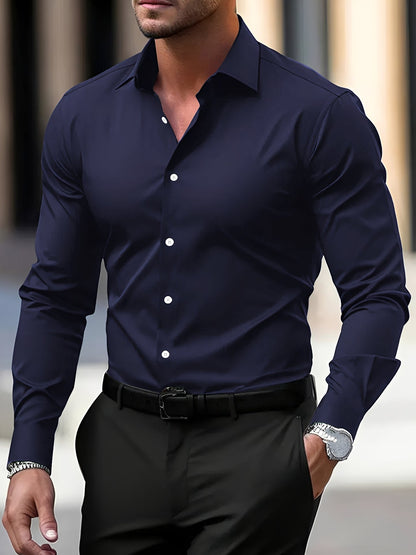 Jeremy – Men's long-sleeve shirt – for both casual and formal use