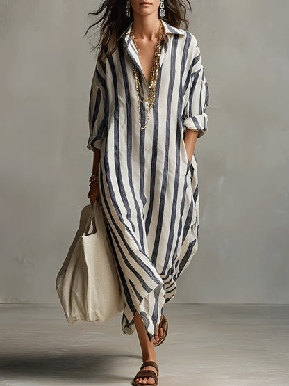 Charlotte - Striped A-line Dress
