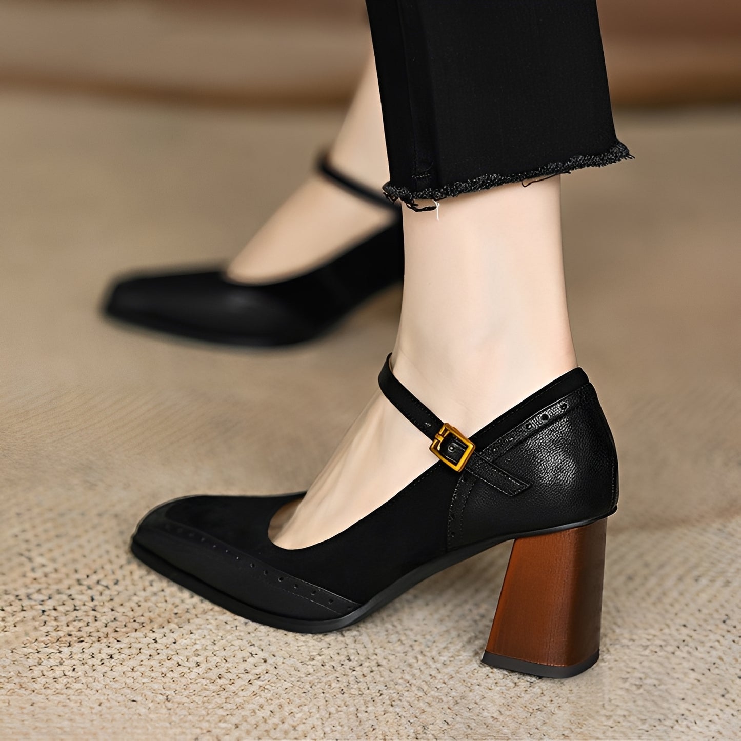 Isha - Formal Chunky Heels