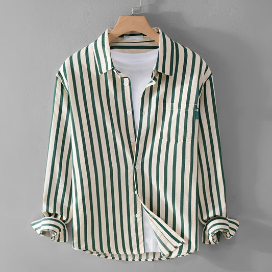 Marvin - Trendy Striped Long Sleeve Shirt