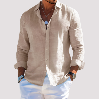 Dale – Men's long-sleeve shirt – Easygoing and casual