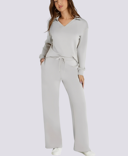 Bella - Stretchy V-neck Comfortable Set