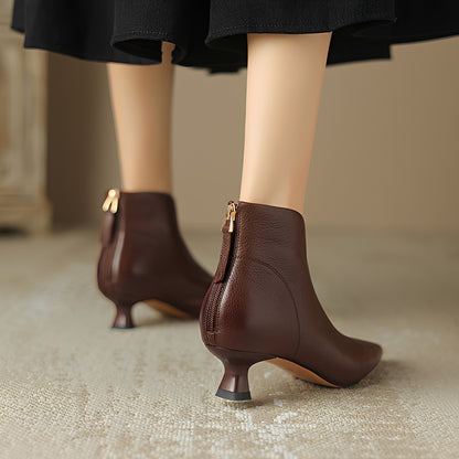 Samira - Stylish Heel Short Boots