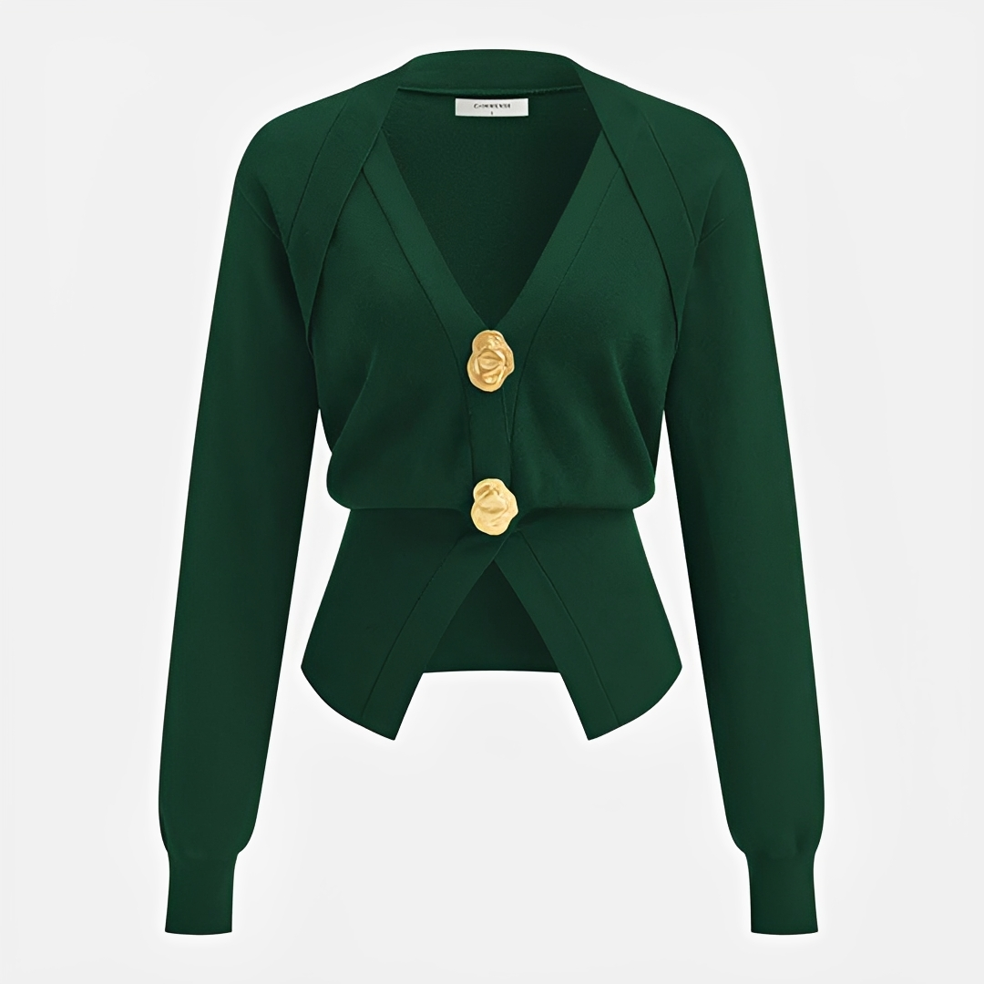 Kisha - Classy V-Neck Cardigan